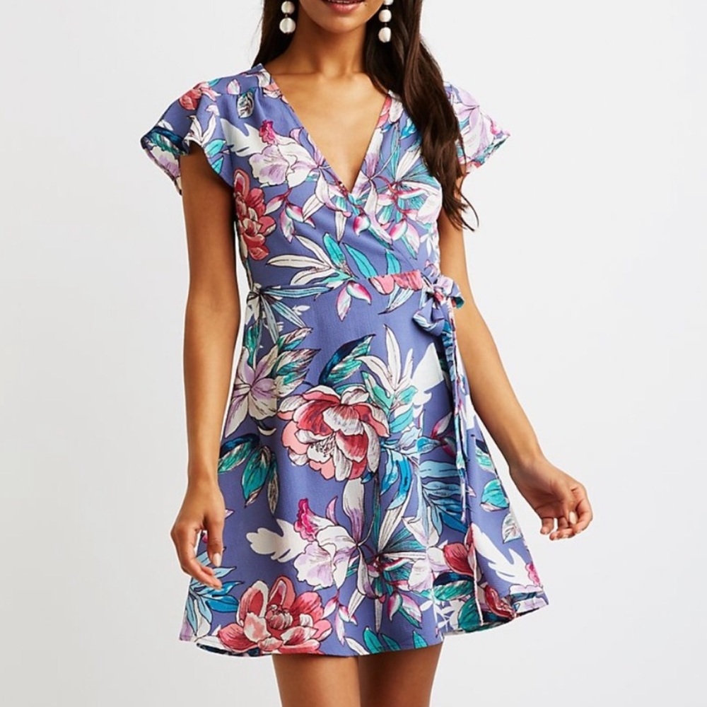 Floral Wrap Dress
